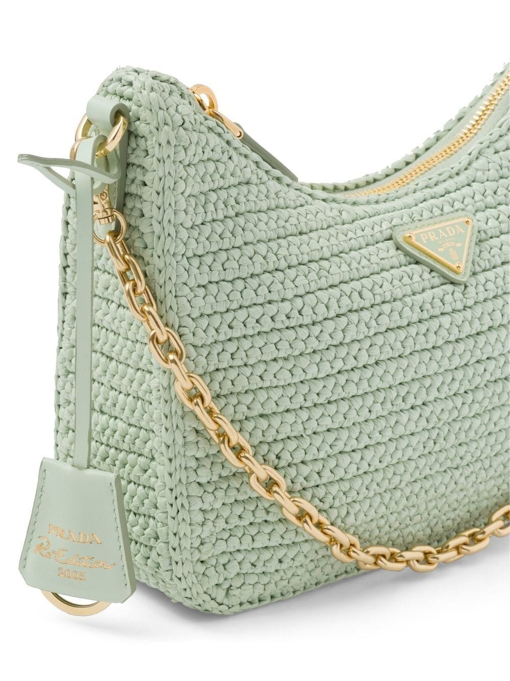 Re-Edition 2005 raffia shoulder bag - 3