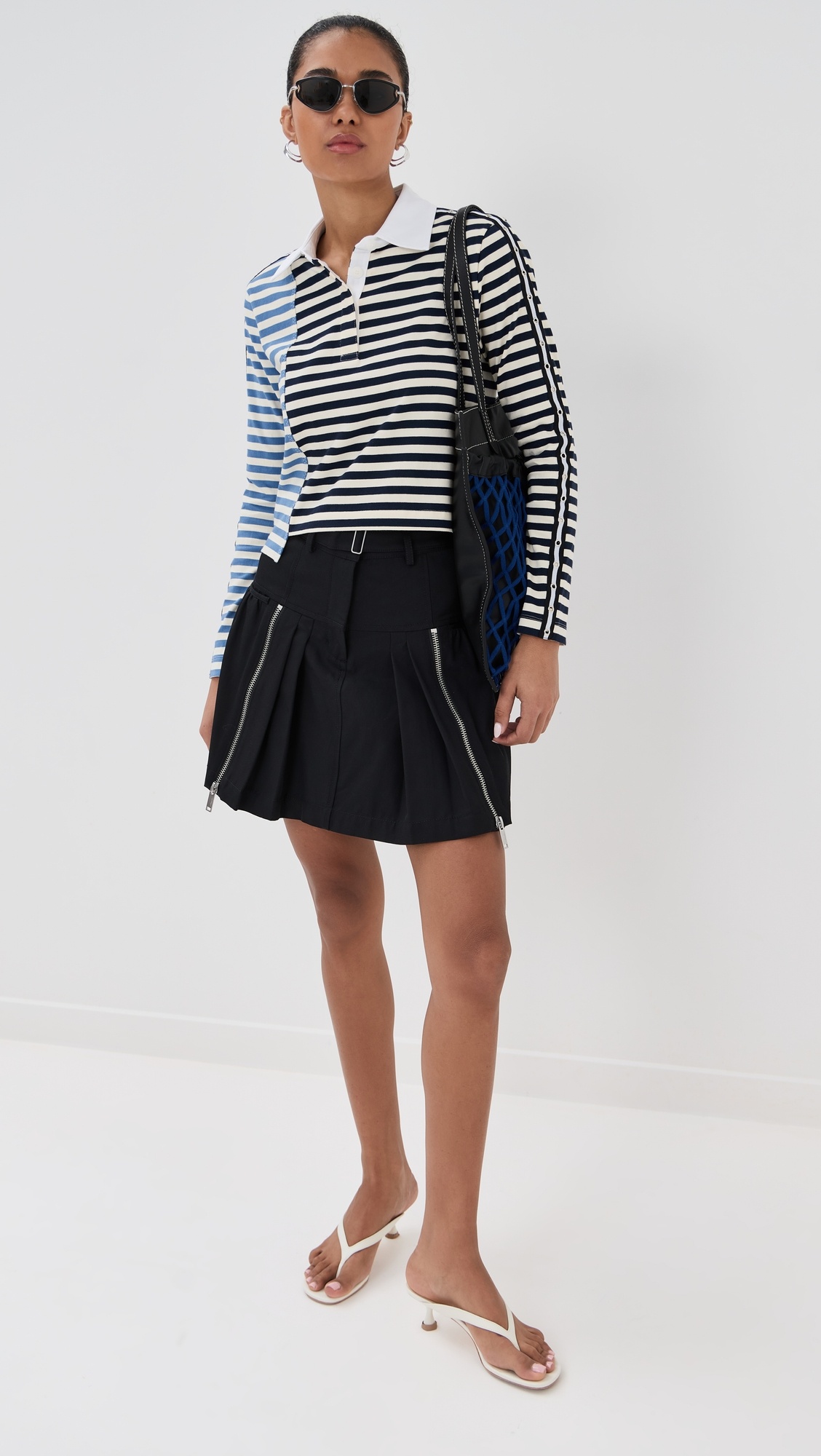 Utility Double Zip Belted Mini Skirt - 4