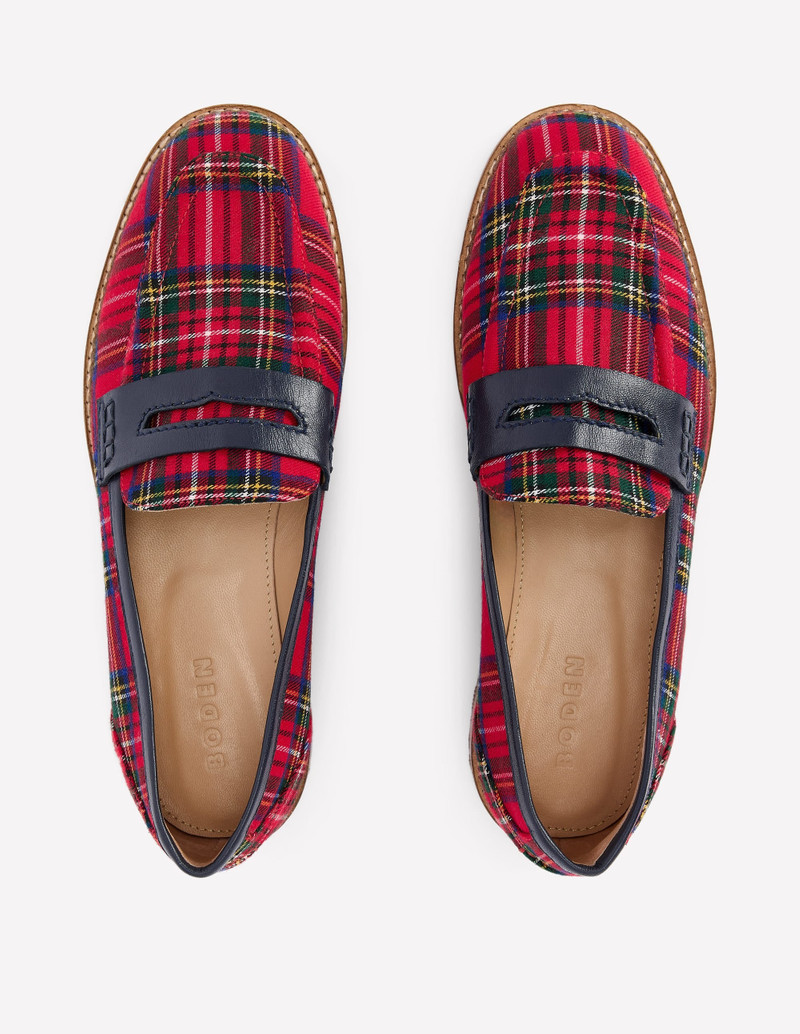 Nya Penny Loafers-Tartan 5