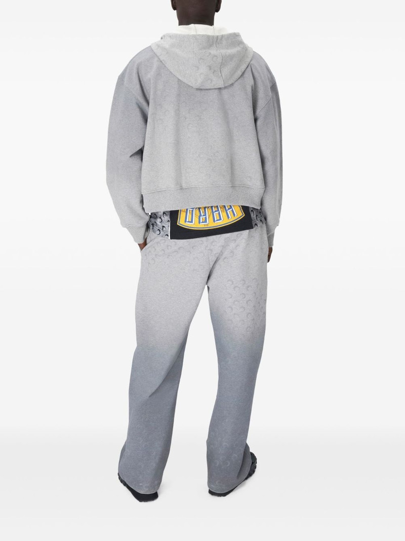 Moon-pattern fleece hoodie 3