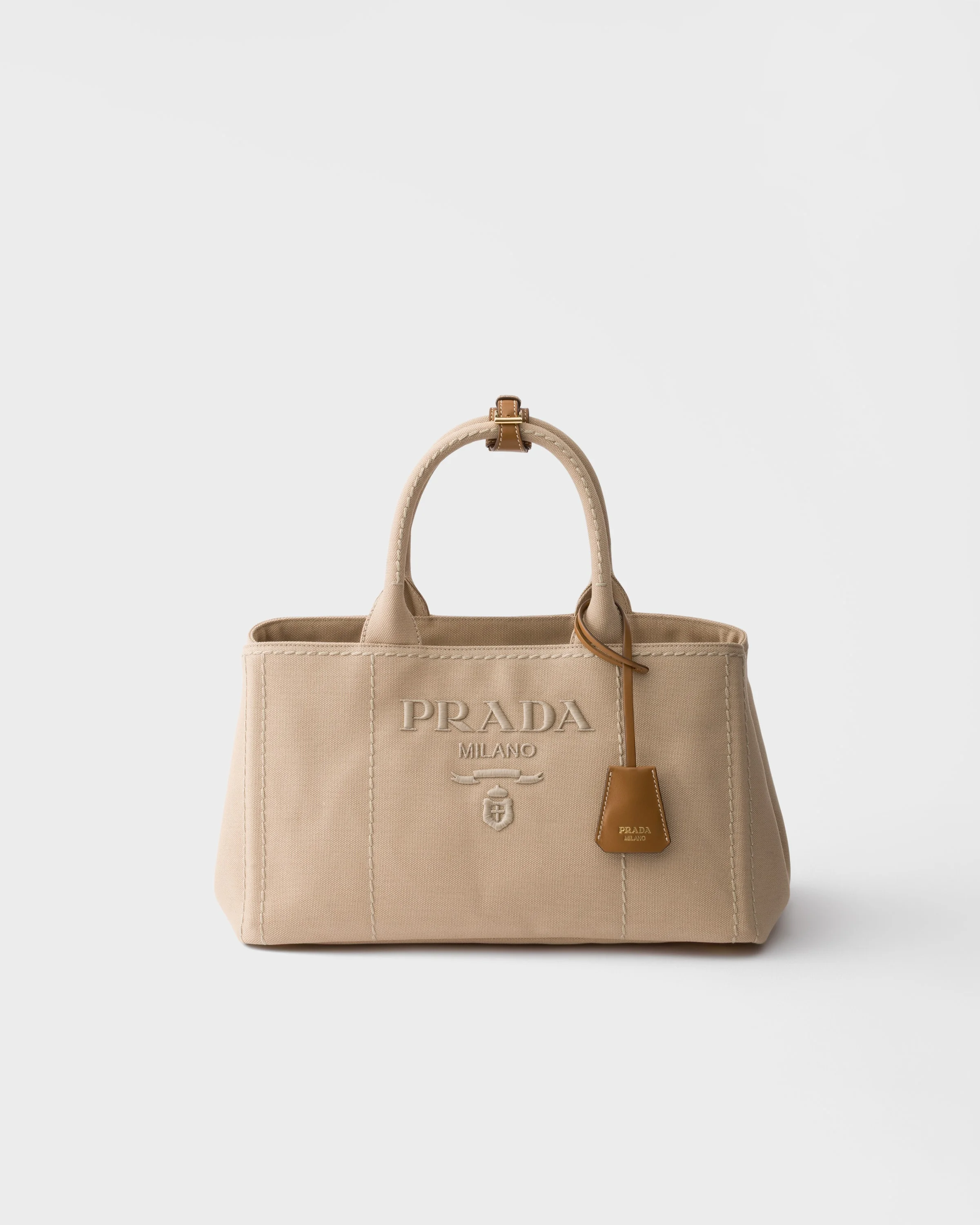Prada Jardinière large cotton canvas handbag - 1