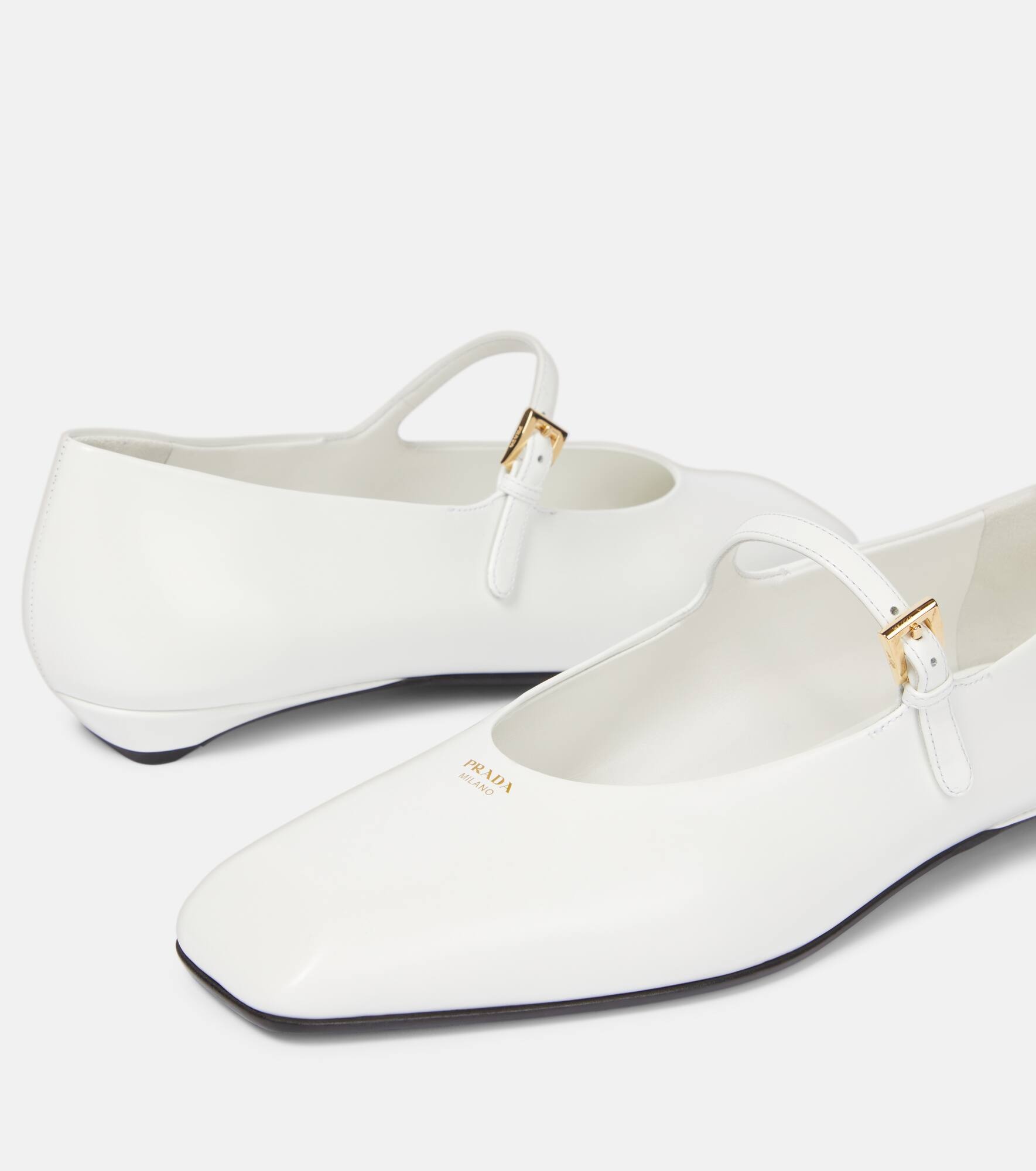 Leather Mary Jane flats - 5