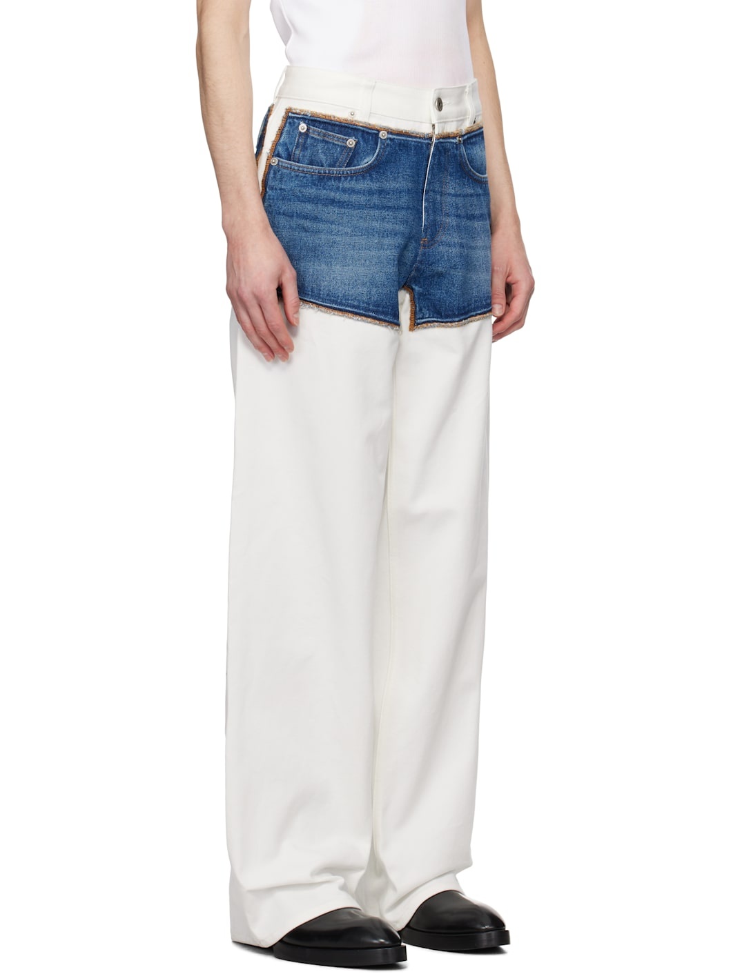 White & Blue 'The Petit Grand' Jeans - 2