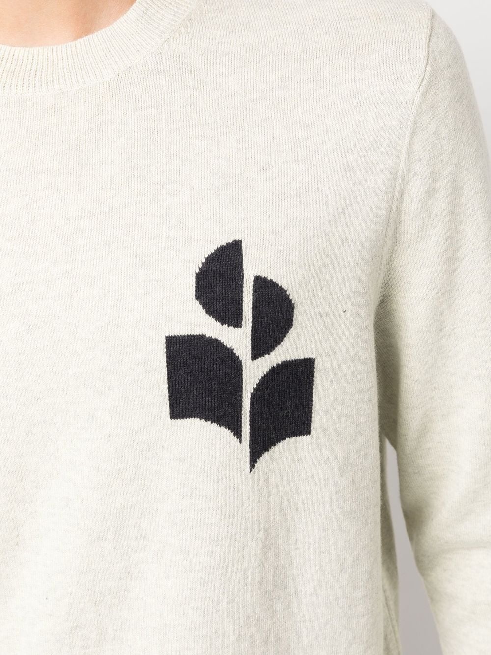 intarsia-knit logo sweatshirt - 5