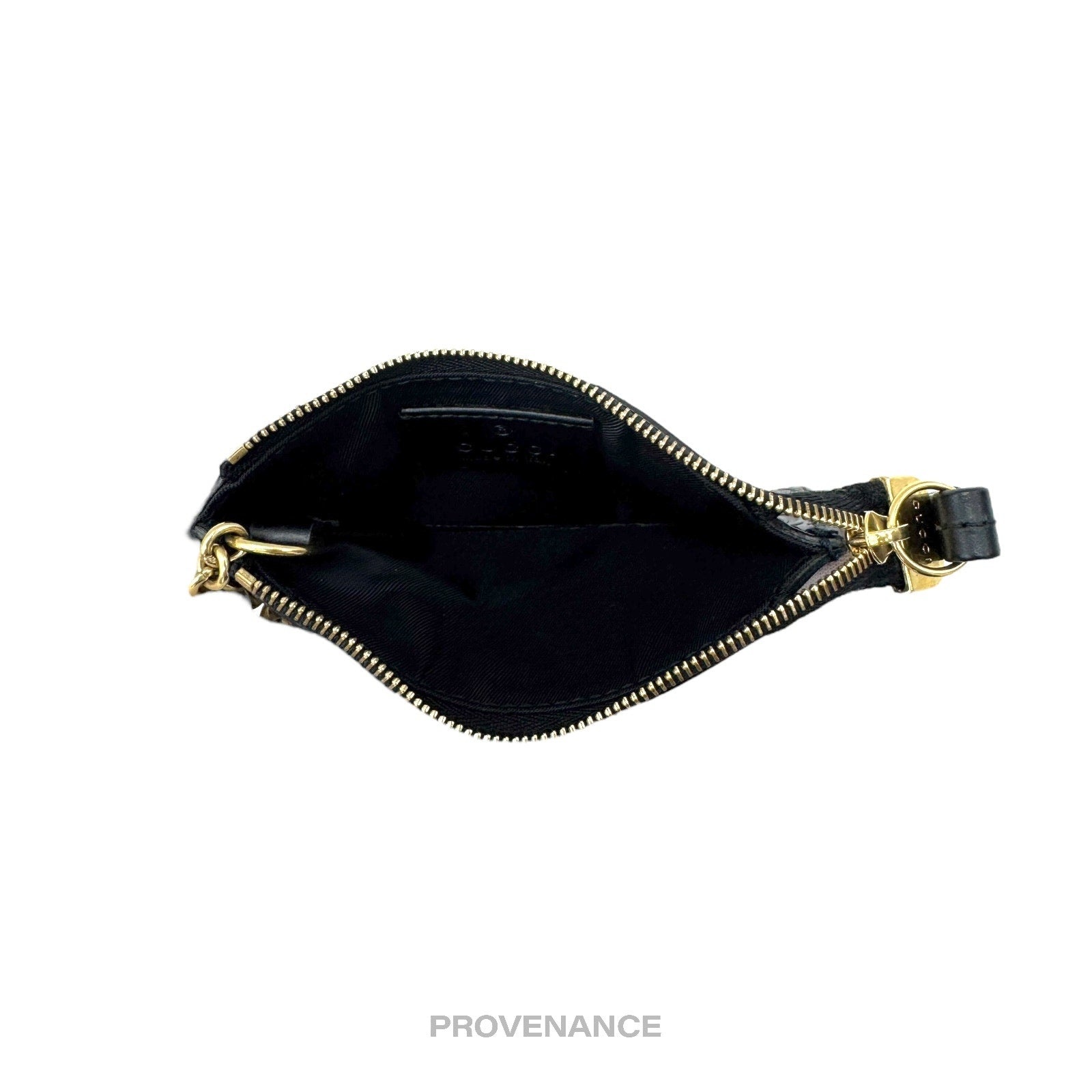 Gucci Key Pouch Cles - Black GG Guccissima Leather - 7
