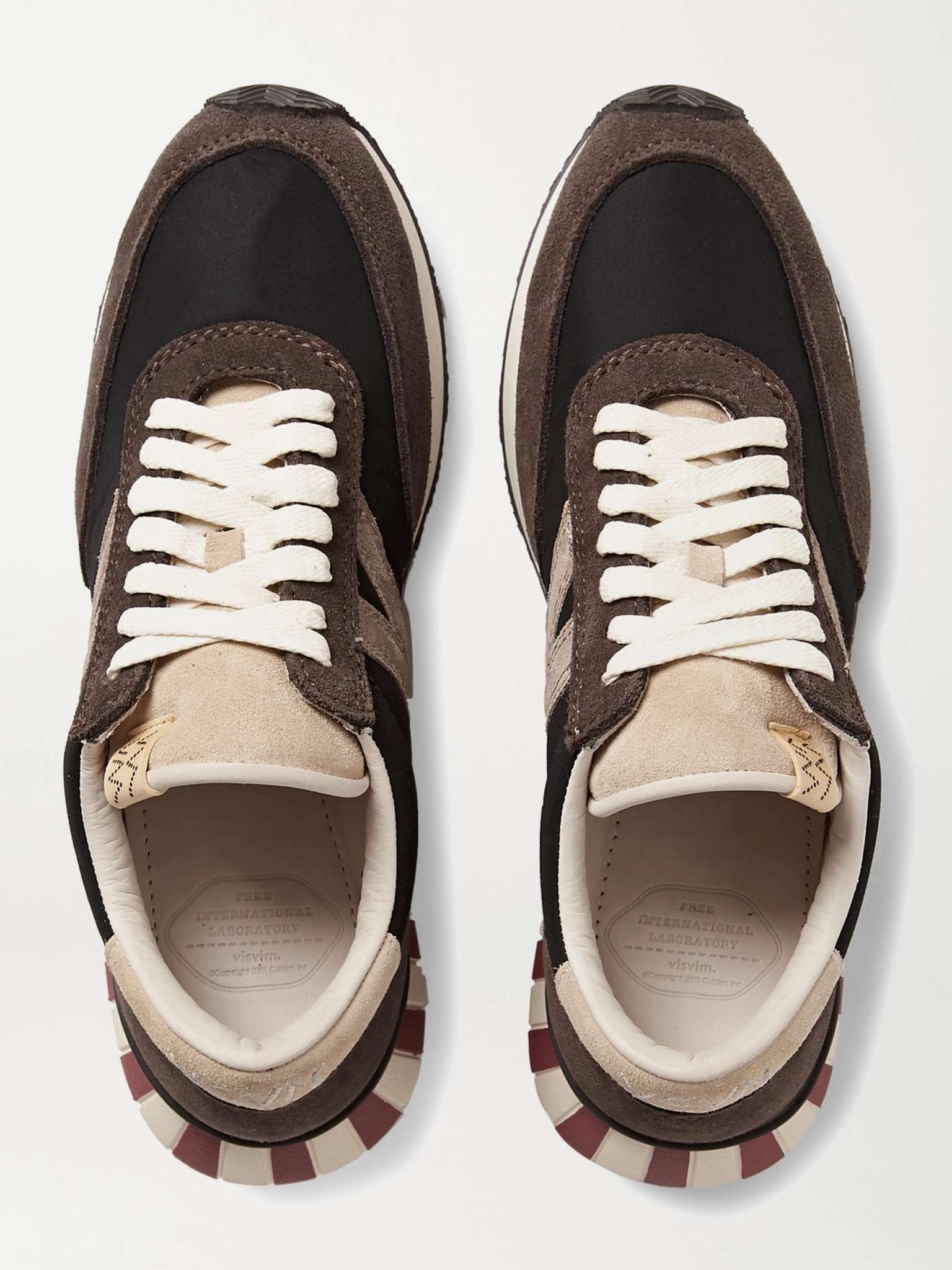 Attica Suede-Trimmed Nylon Sneakers - 8