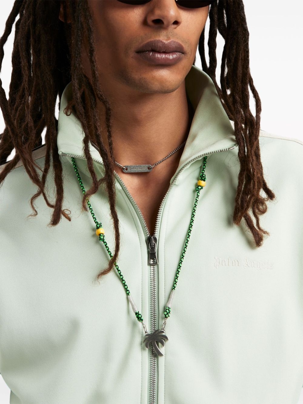 logo-embroidered zip-up sweatshirt - 6