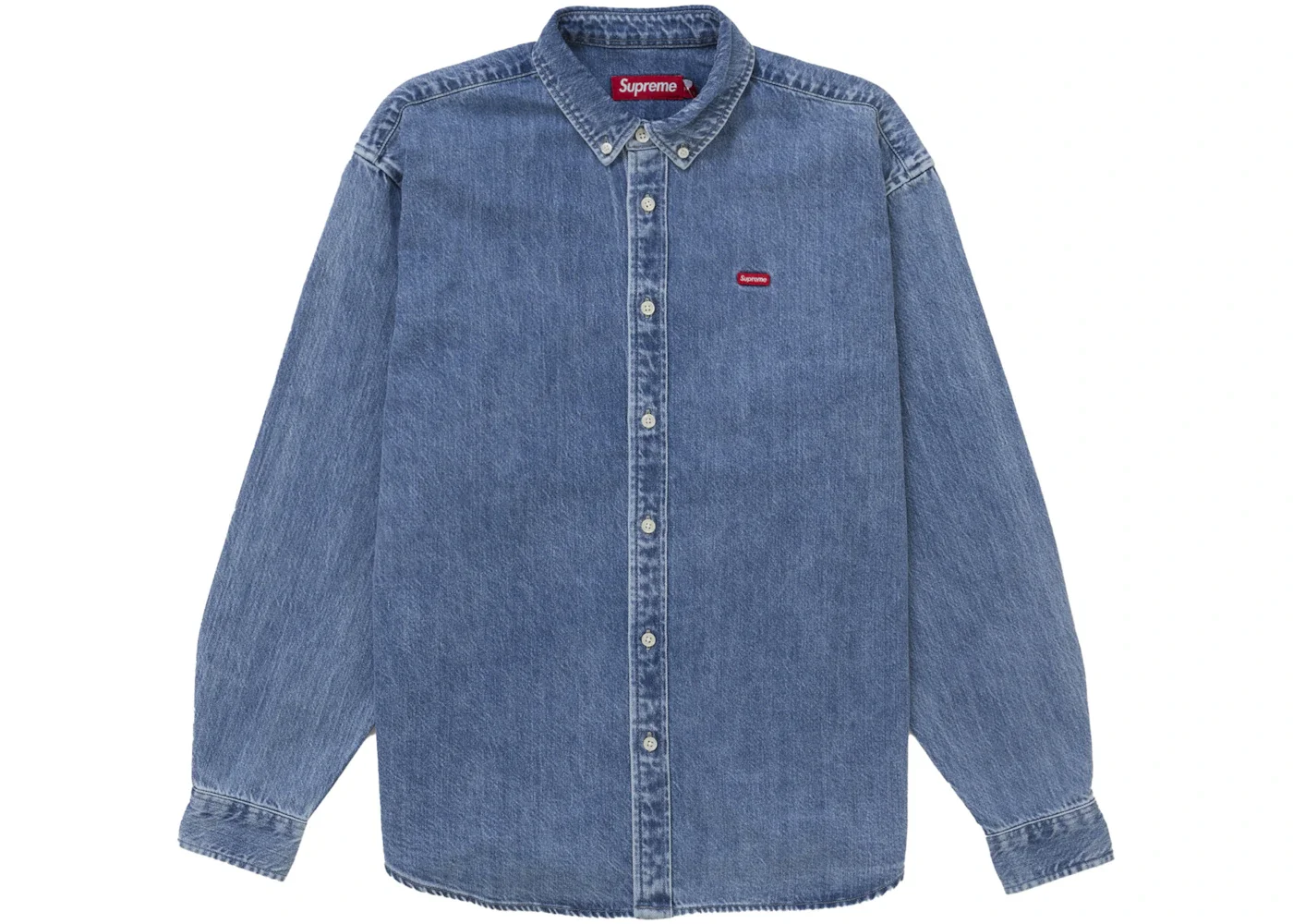 Supreme Small Box Denim Shirt Denim - 1
