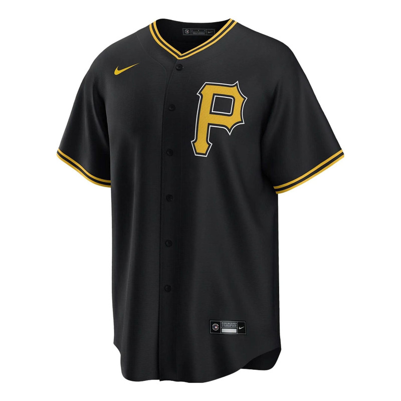 Nike x MLB Pittsburgh Pirates Replica Baseball Jersey 'Black' T770PTB3PTB-XV3 1