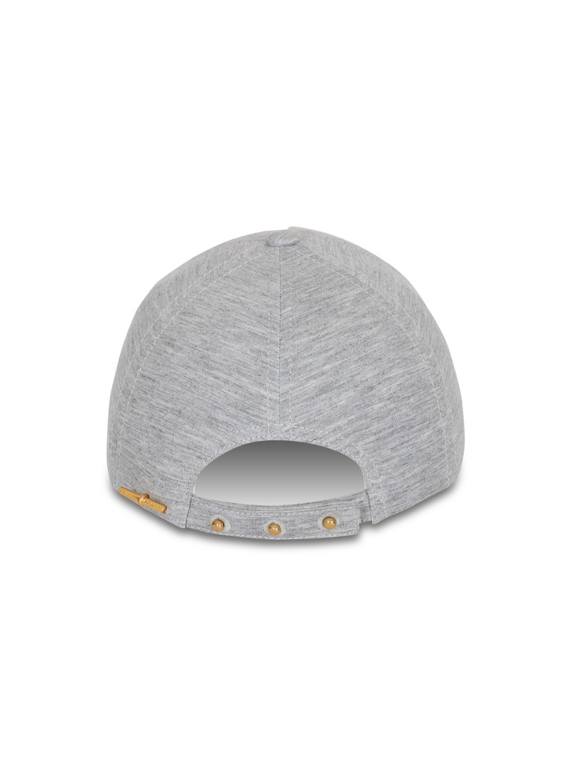 Embroidered jersey cap 4