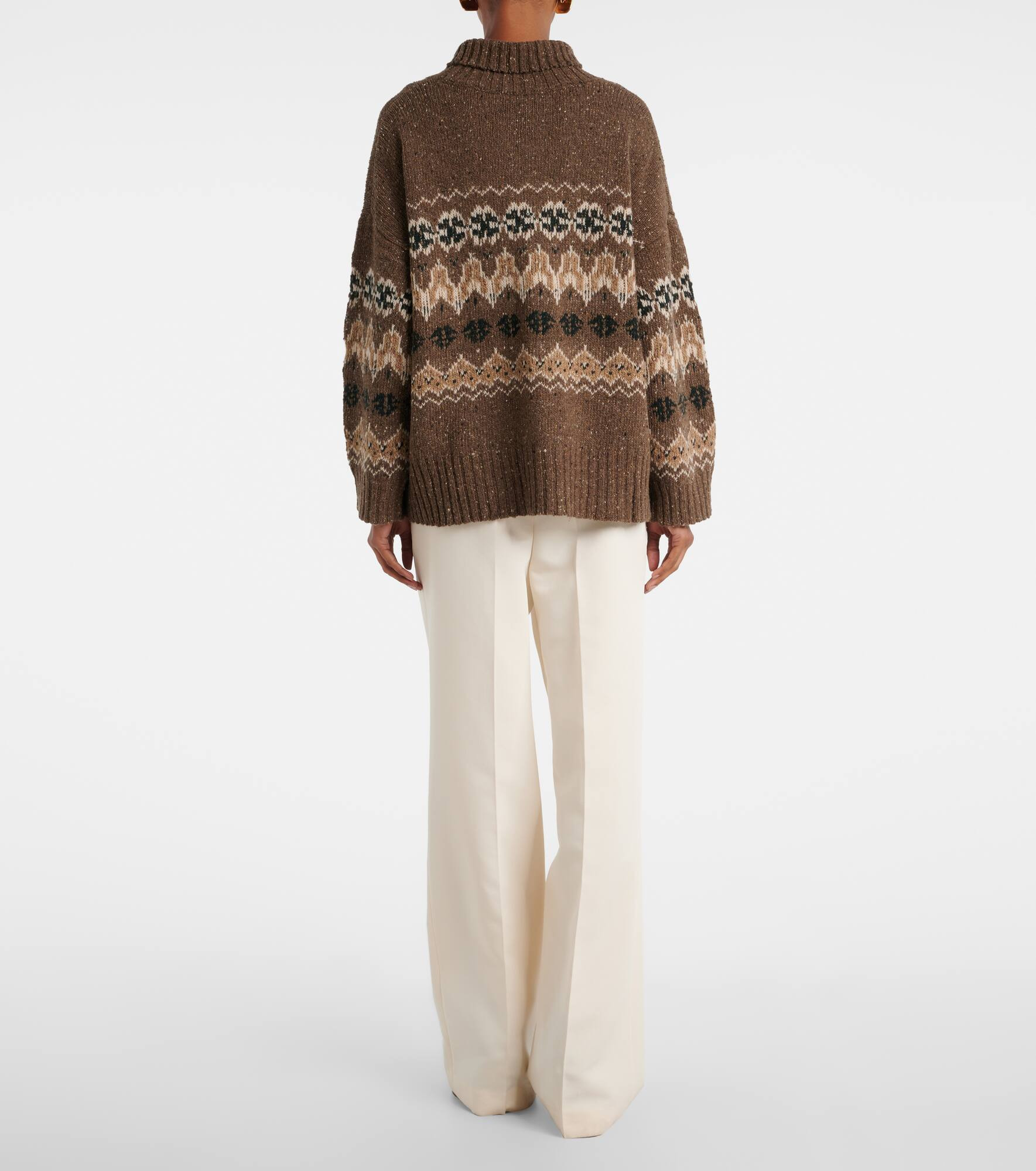 Cecie Fair Isle wool-blend sweater - 3