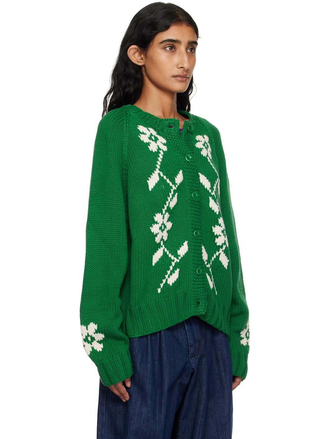 SSENSE Exclusive Green Atomic Cardigan - 2