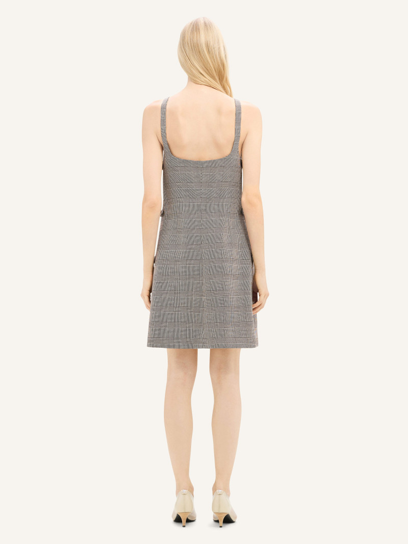 MULTI-BUCKLE PRINCE OF WALES MINI DRESS 4