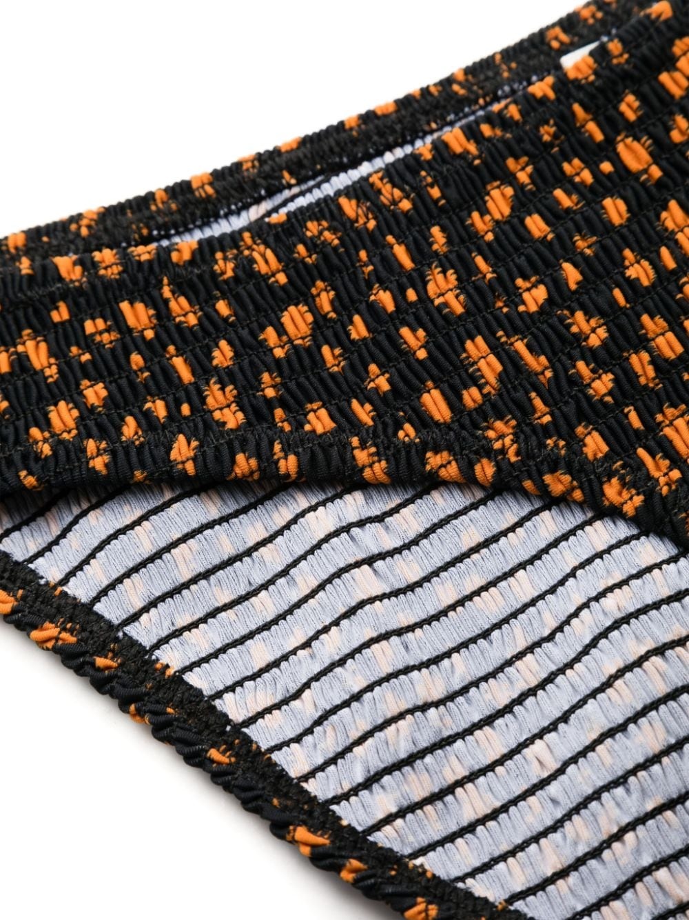 abstract-print shirred bikini bottoms - 3