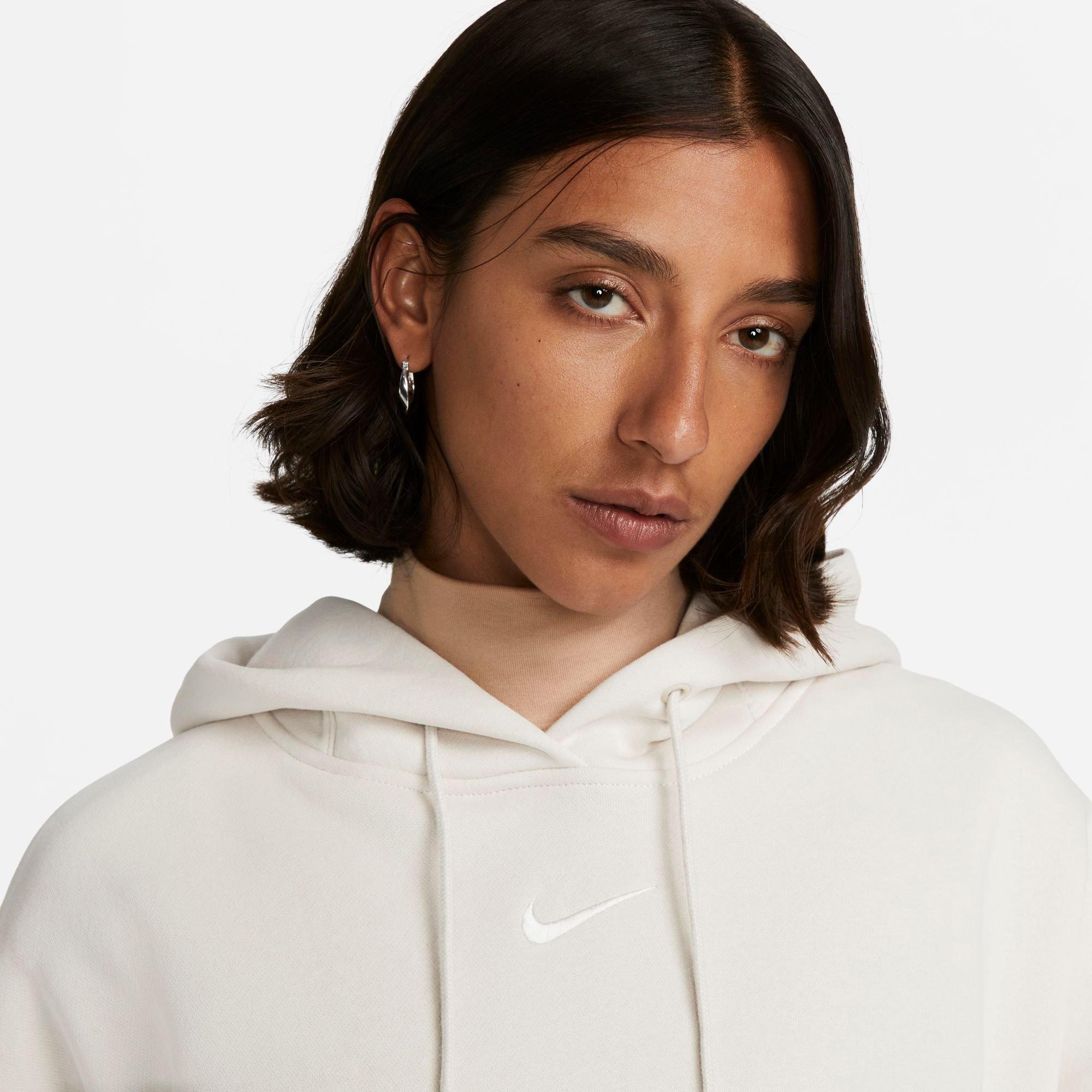 WOMEN'S NIKE SPORTSWEAR PHOENIX FLEECE OVERSIZED PULLOVER HOODIE - 4