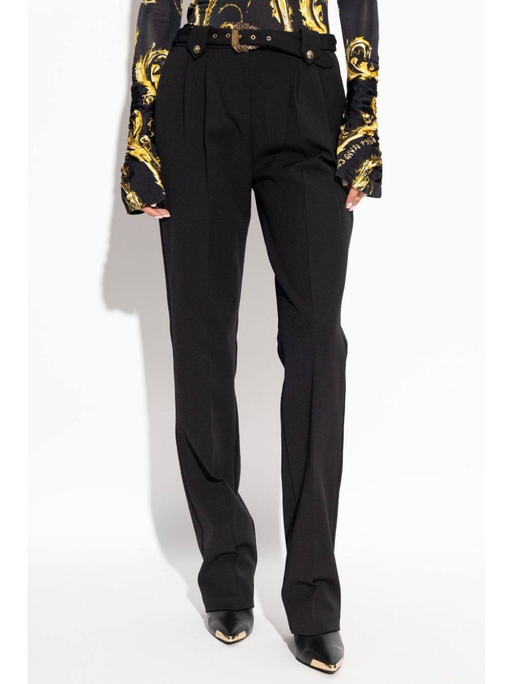 belted tailored trousers - 3