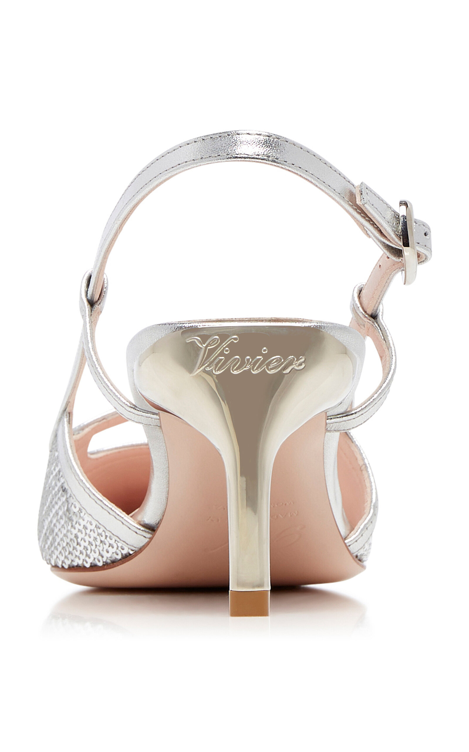 Mini-Buckle Slingback Pumps white - 4