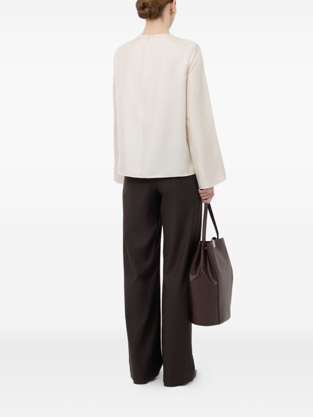 Azae draped metallic-ornament blouse - 5