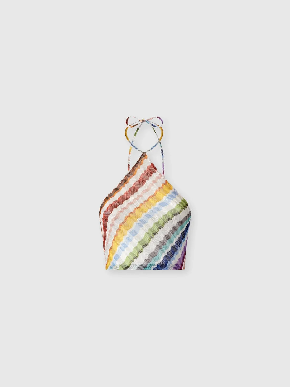 Zig zag tulle halterneck top - 1