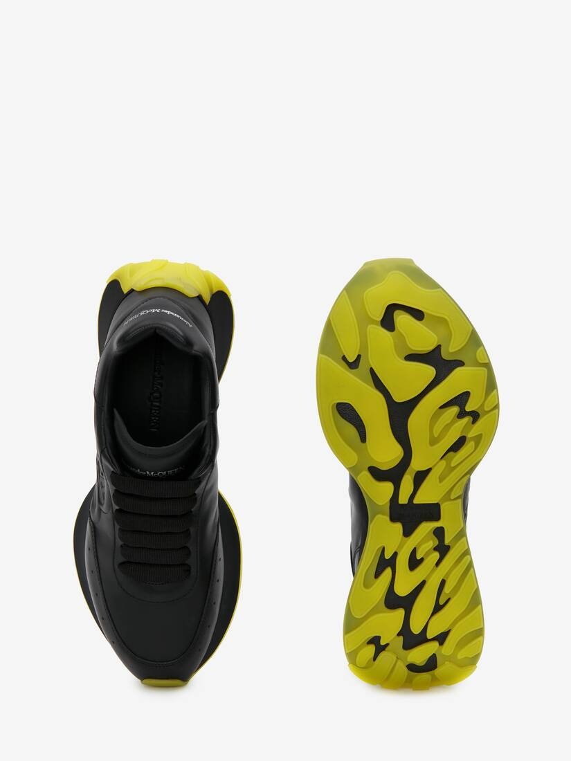 Men's Sprint Runner in Black/yellow - 4