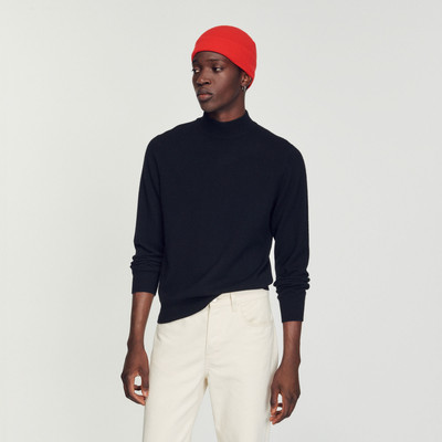 Sandro Cashmere funnel neck sweater outlook