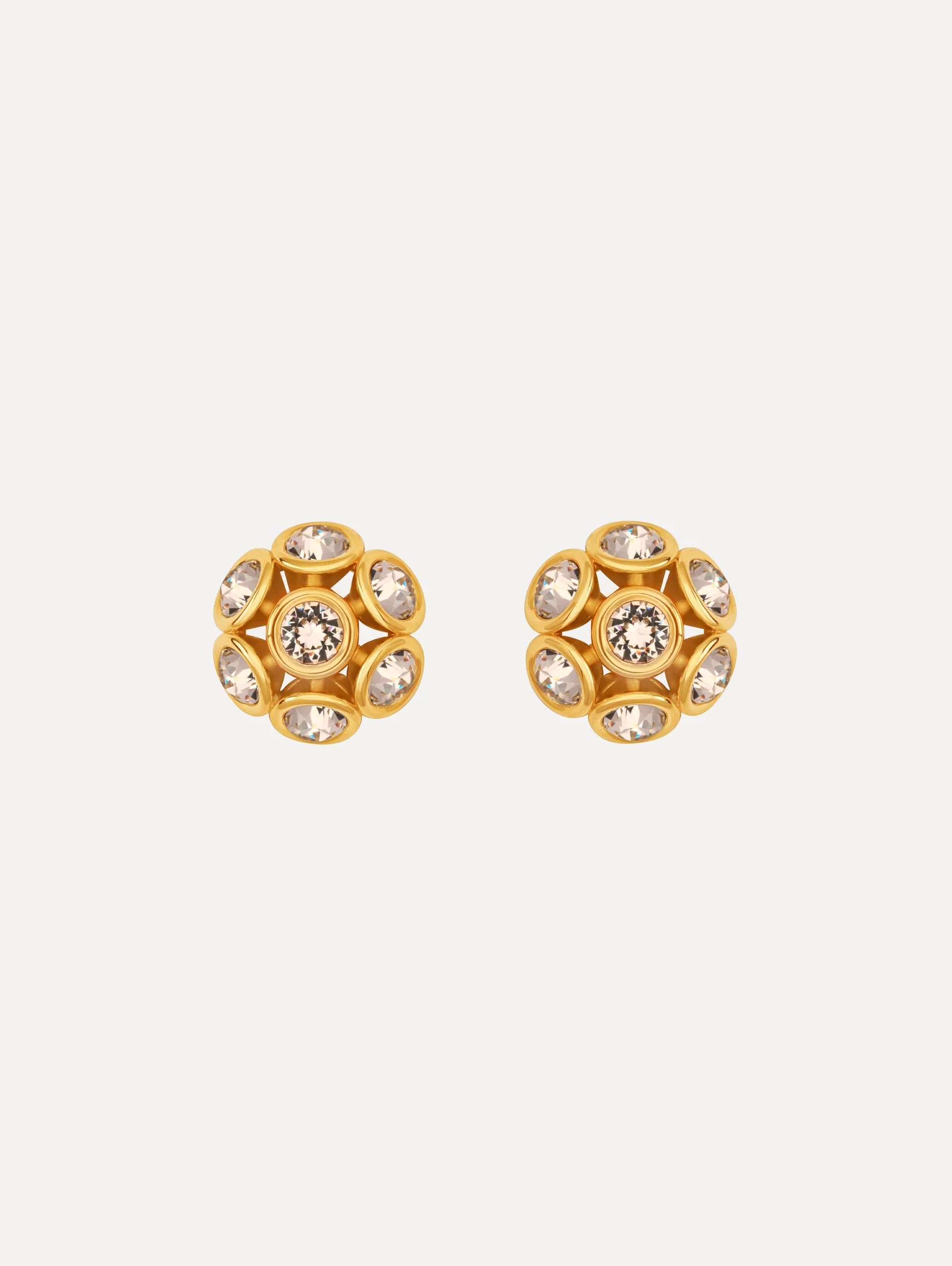 MINI CRYSTAL CLUSTER EARRINGS - 1