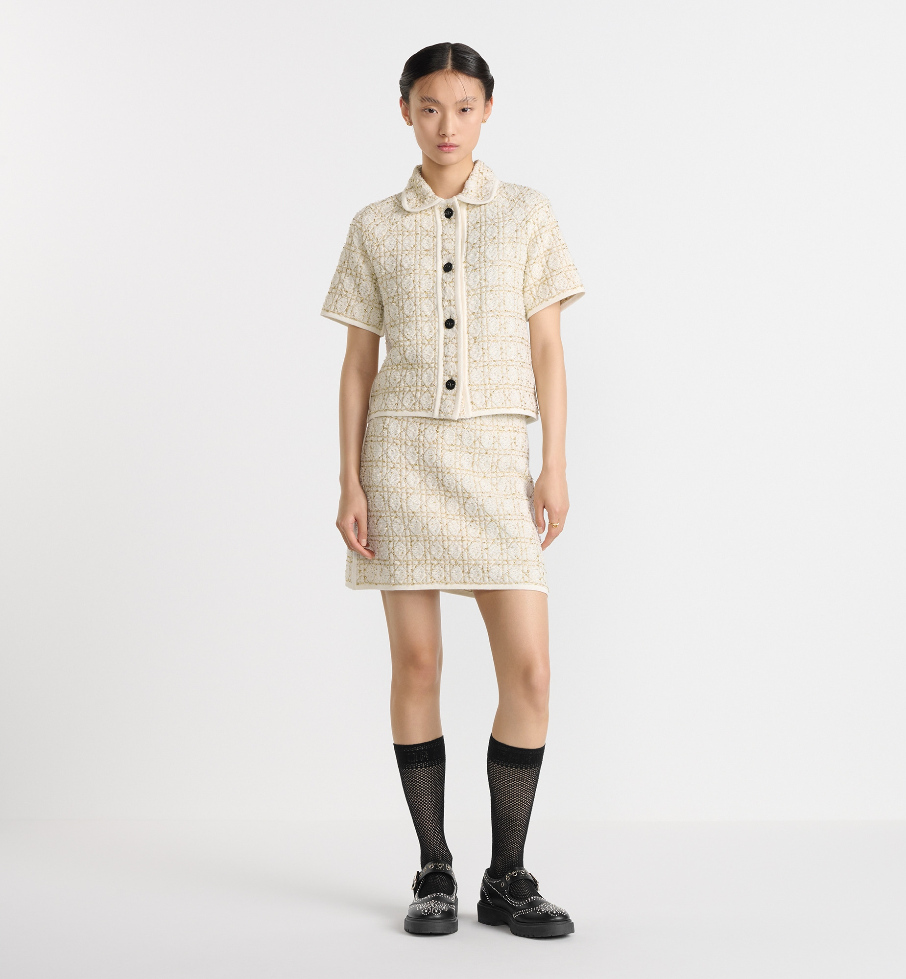 Dior Or Cannage Miniskirt - 2