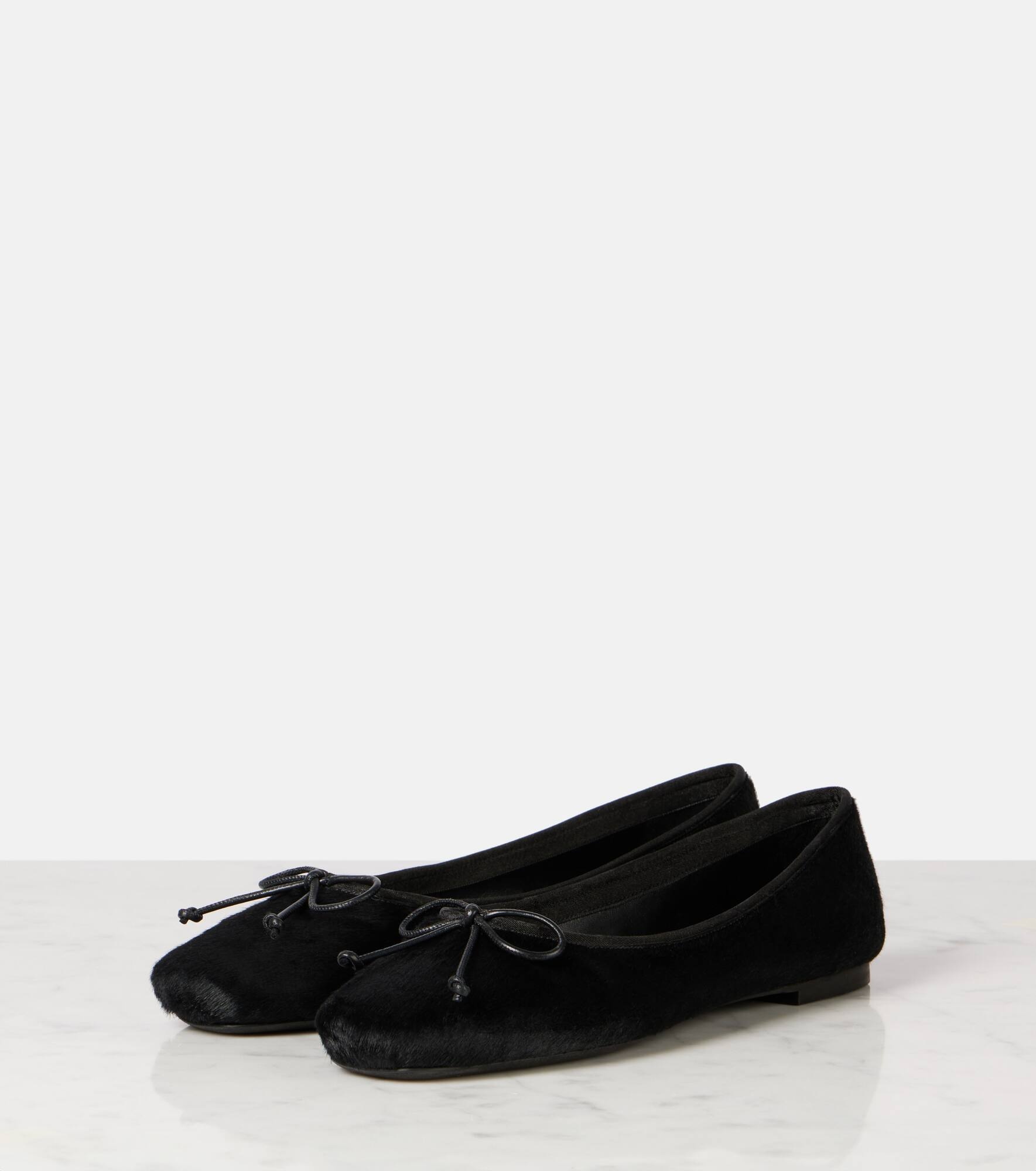 Charlotte calf hair ballet flats - 4