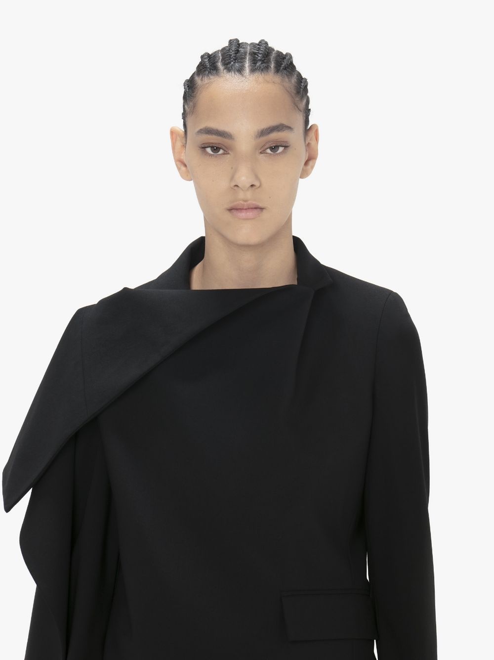 DRAPED TAILORED JACKET - 5