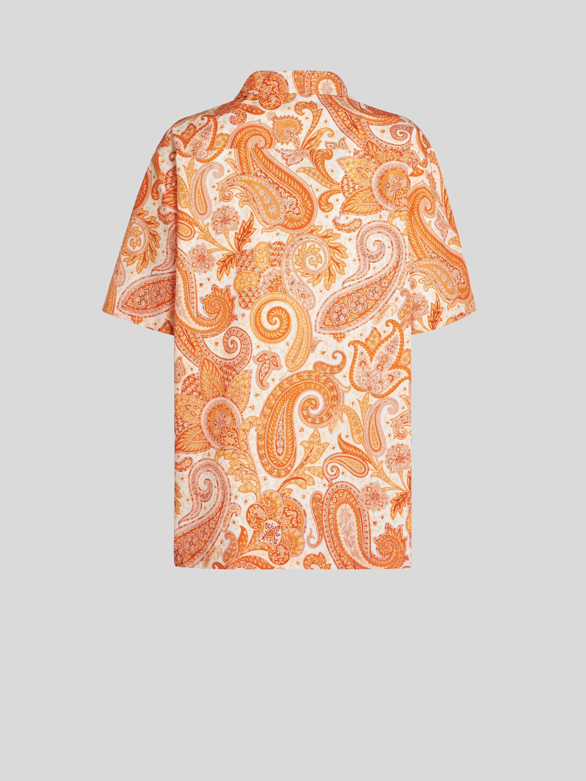 SHORT-SLEEVED LIQUID PAISLEY BEACH SHIRT - 5