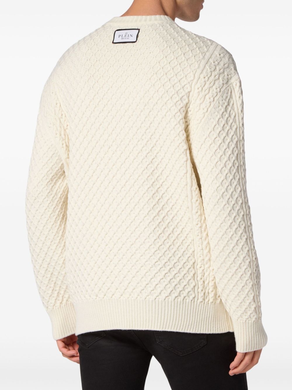 Tattoo graphic-print jumper - 3