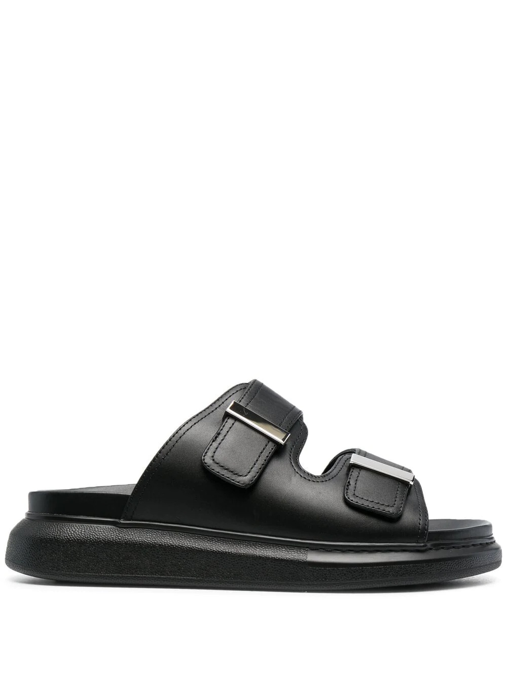 Oversize leather sandals - 1