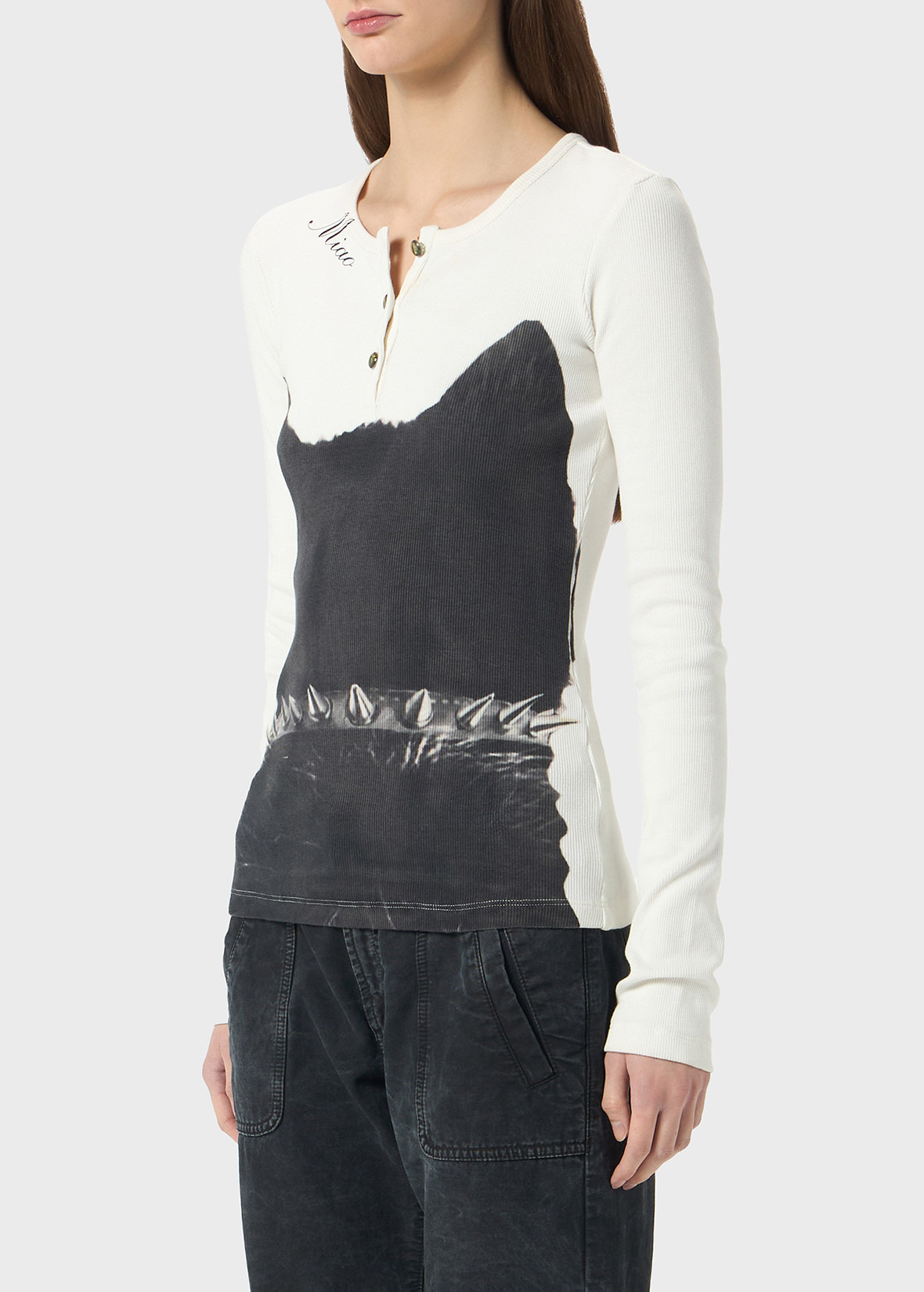 PRINTED JERSEY SWEATER - 5