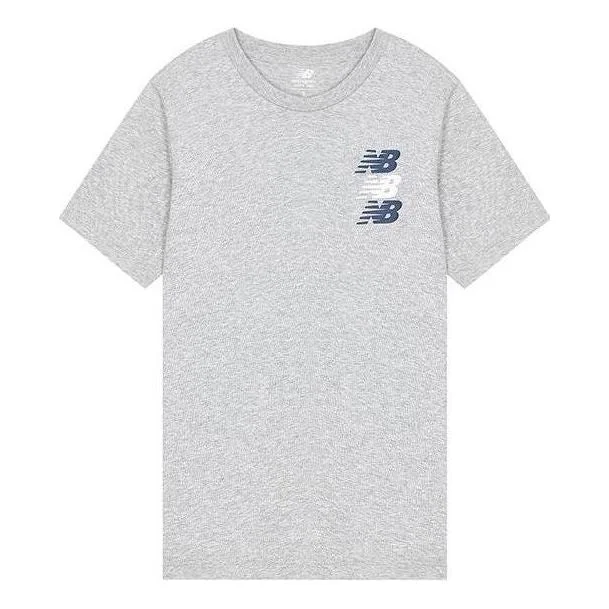 New Balance Triple Logo T-shirt 'Grey' MT21905-AG - 1