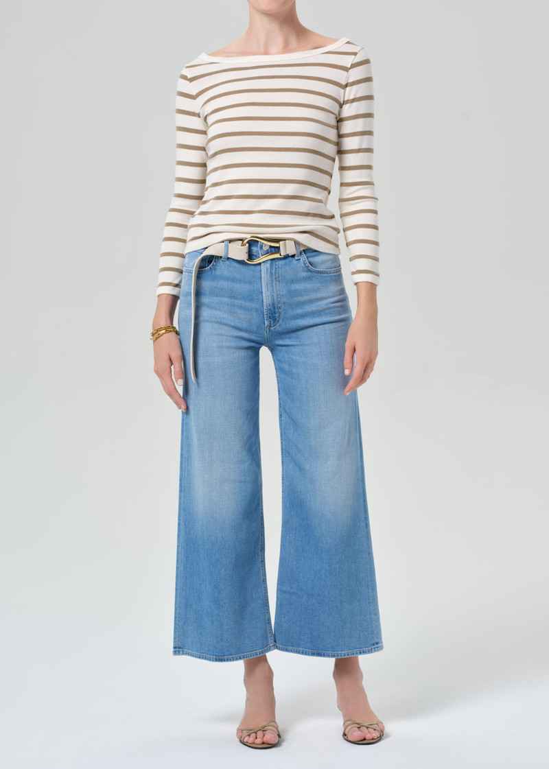 Citizens of Humanity Lyra Wide Leg Crop Clean Hem In Andante outlook