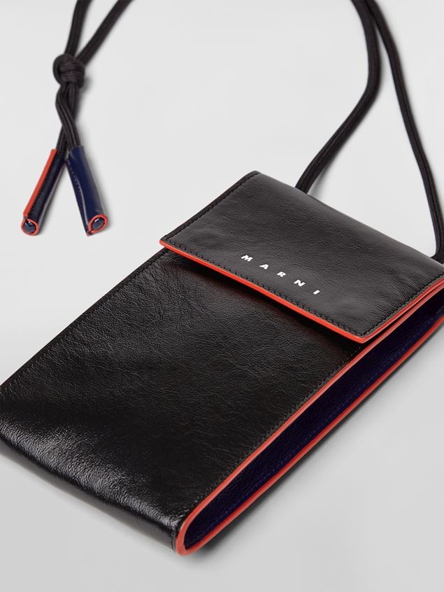 PHONE CASE IN TWO-TONE SHINY CALFSKIN 5