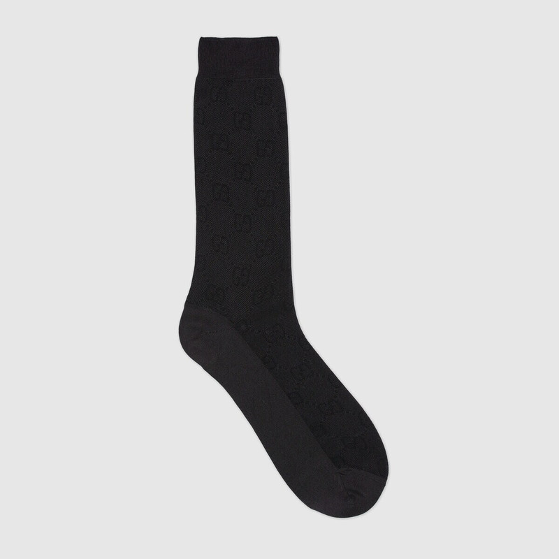 GG cotton silk jacquard socks 1