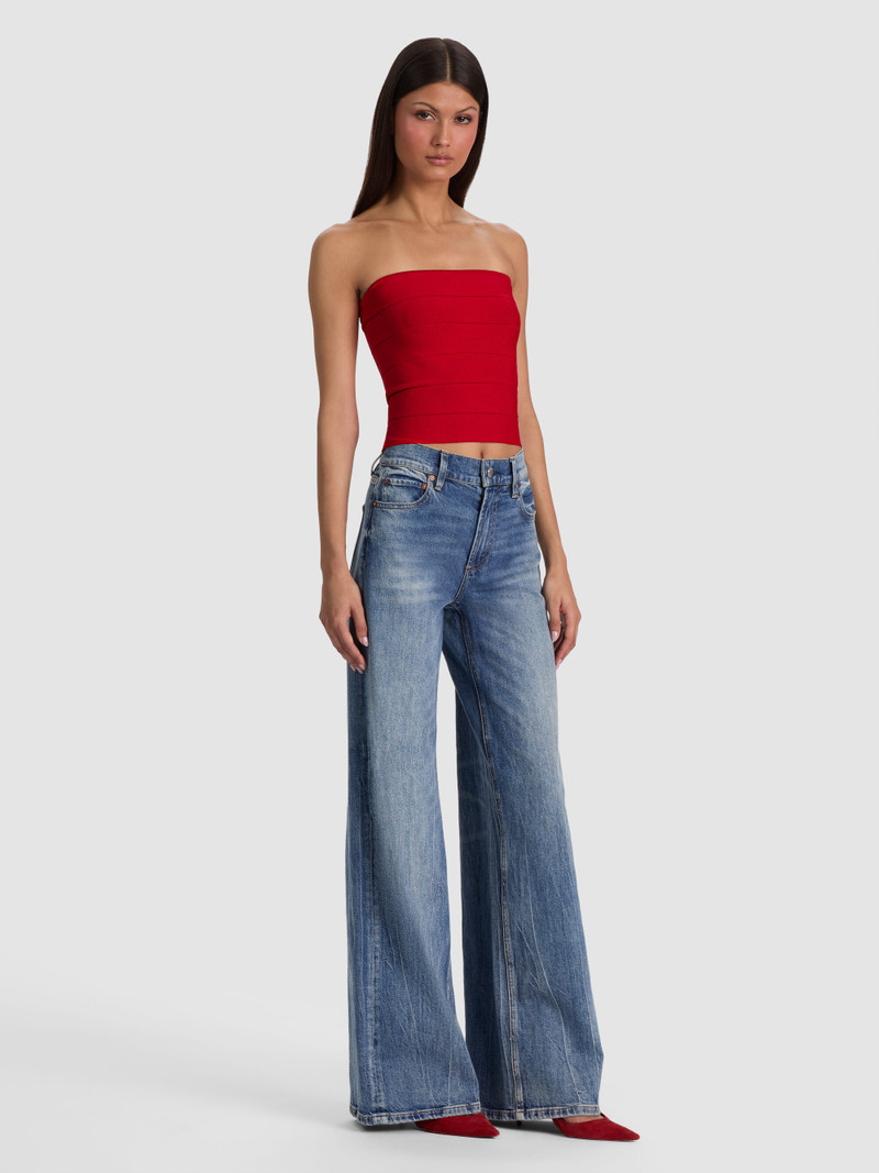 ALISON BANDAGE TUBE TOP - CHILI PEPPER 6