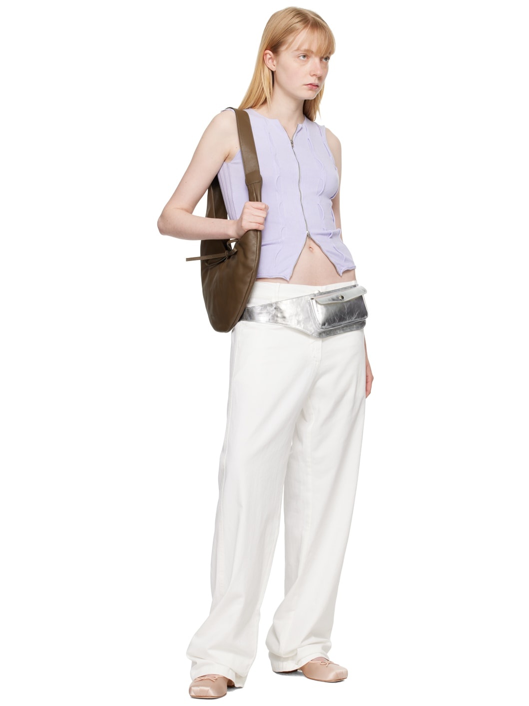 White Alex Trousers - 4