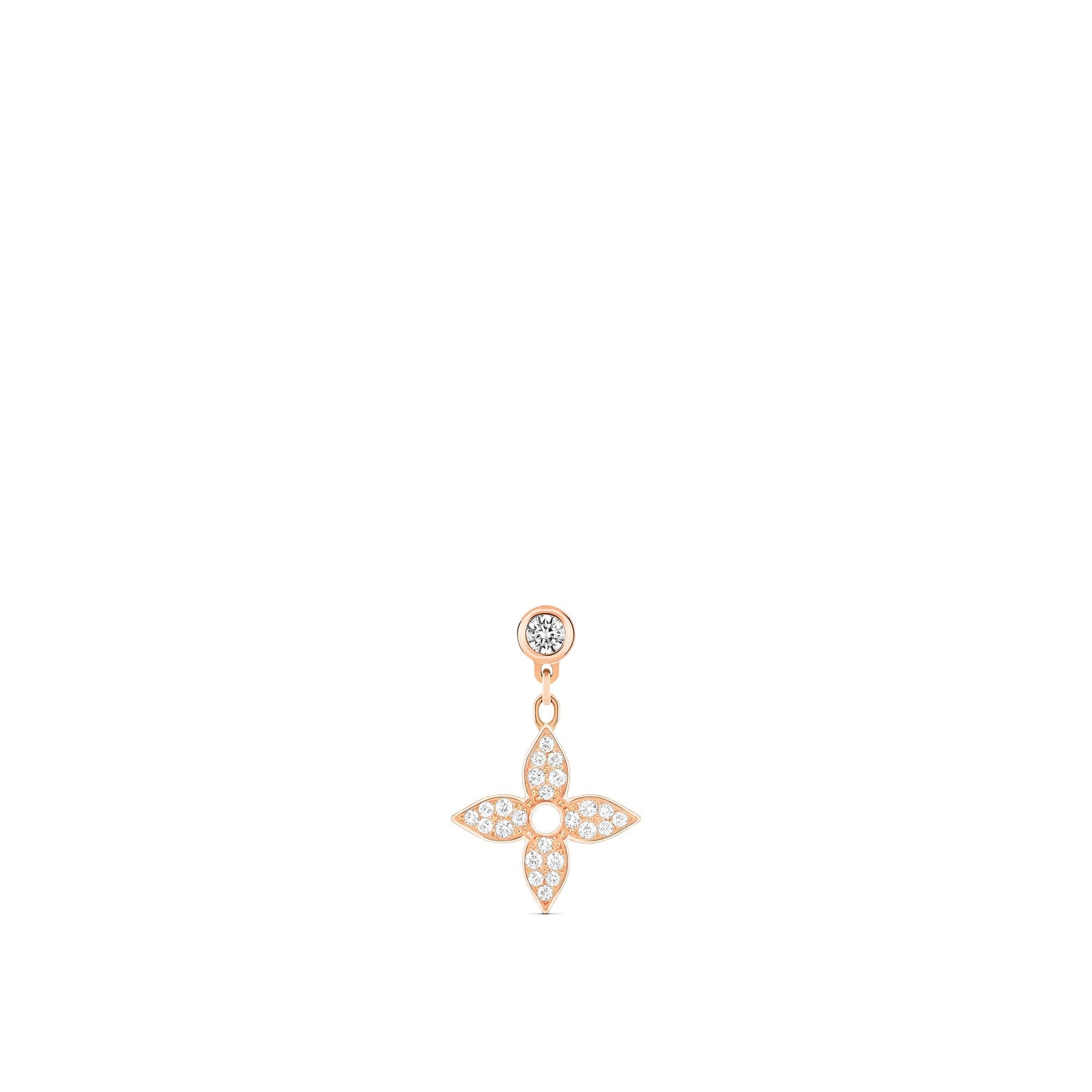 Idylle Blossom Ear Stud, White Gold And Diamonds - Per Unit