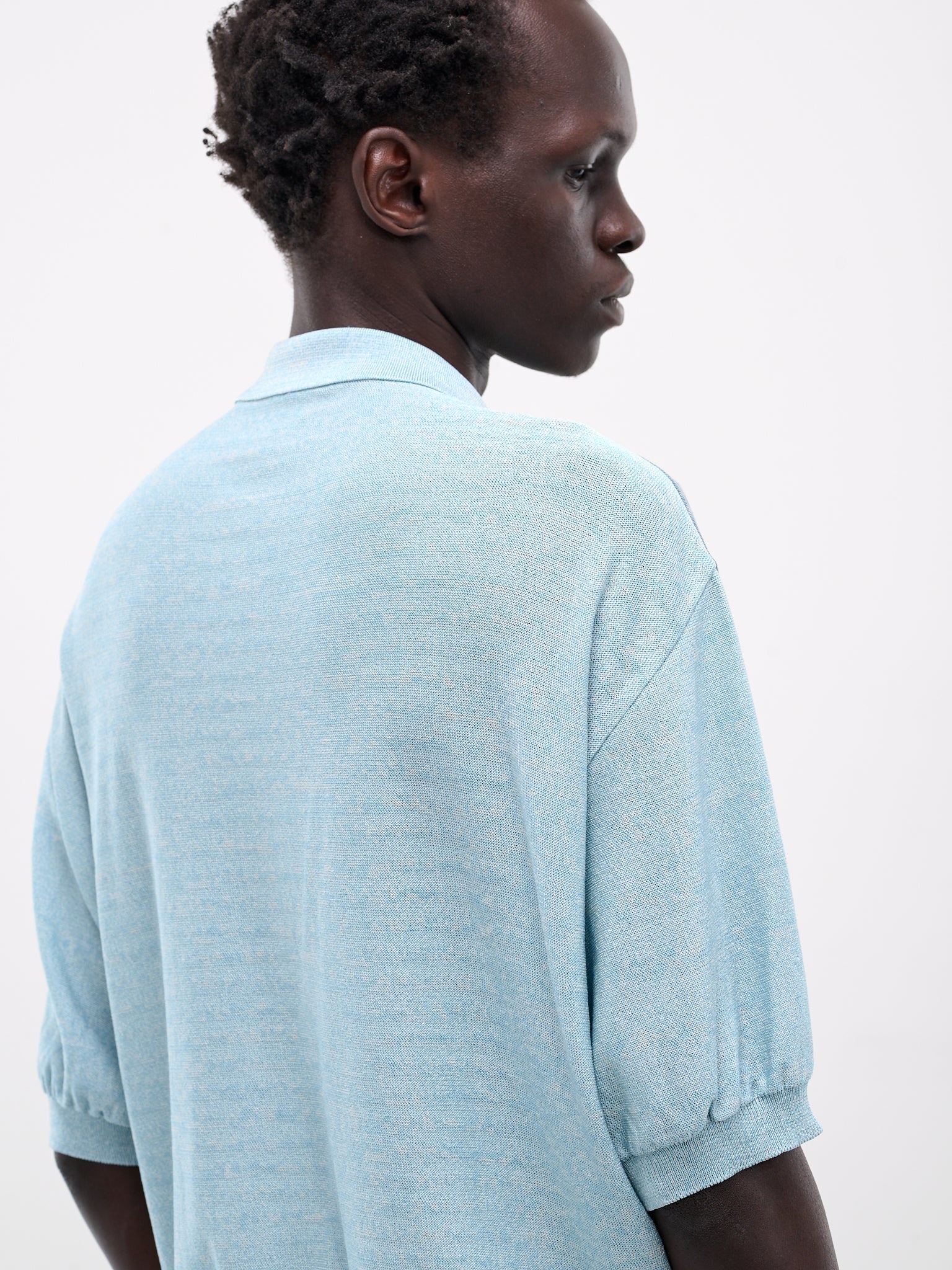 Knit & Denim Short Sleeve Cardigan - 5