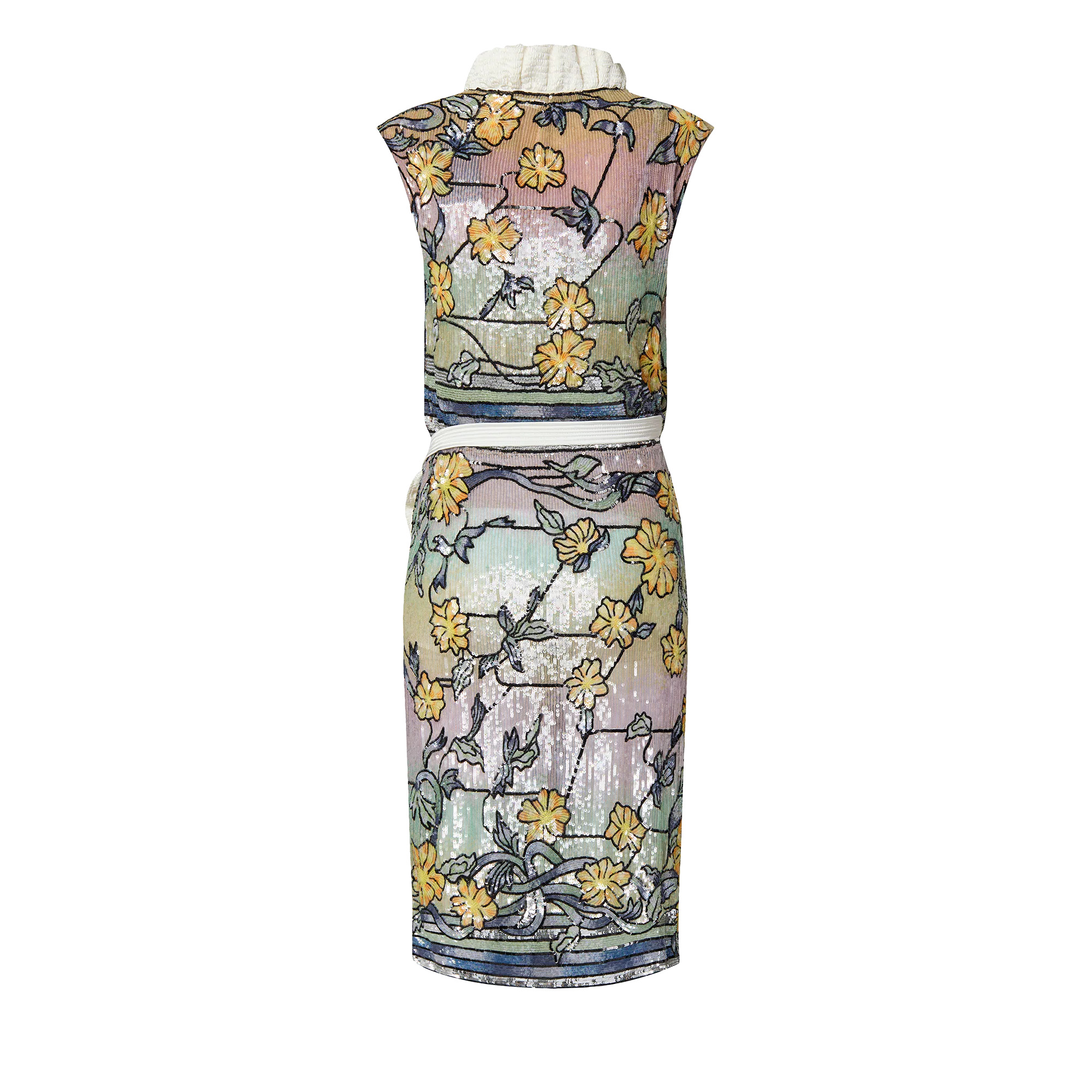 Asnières Sequin Ruffle Trim Wrap Dress - 3