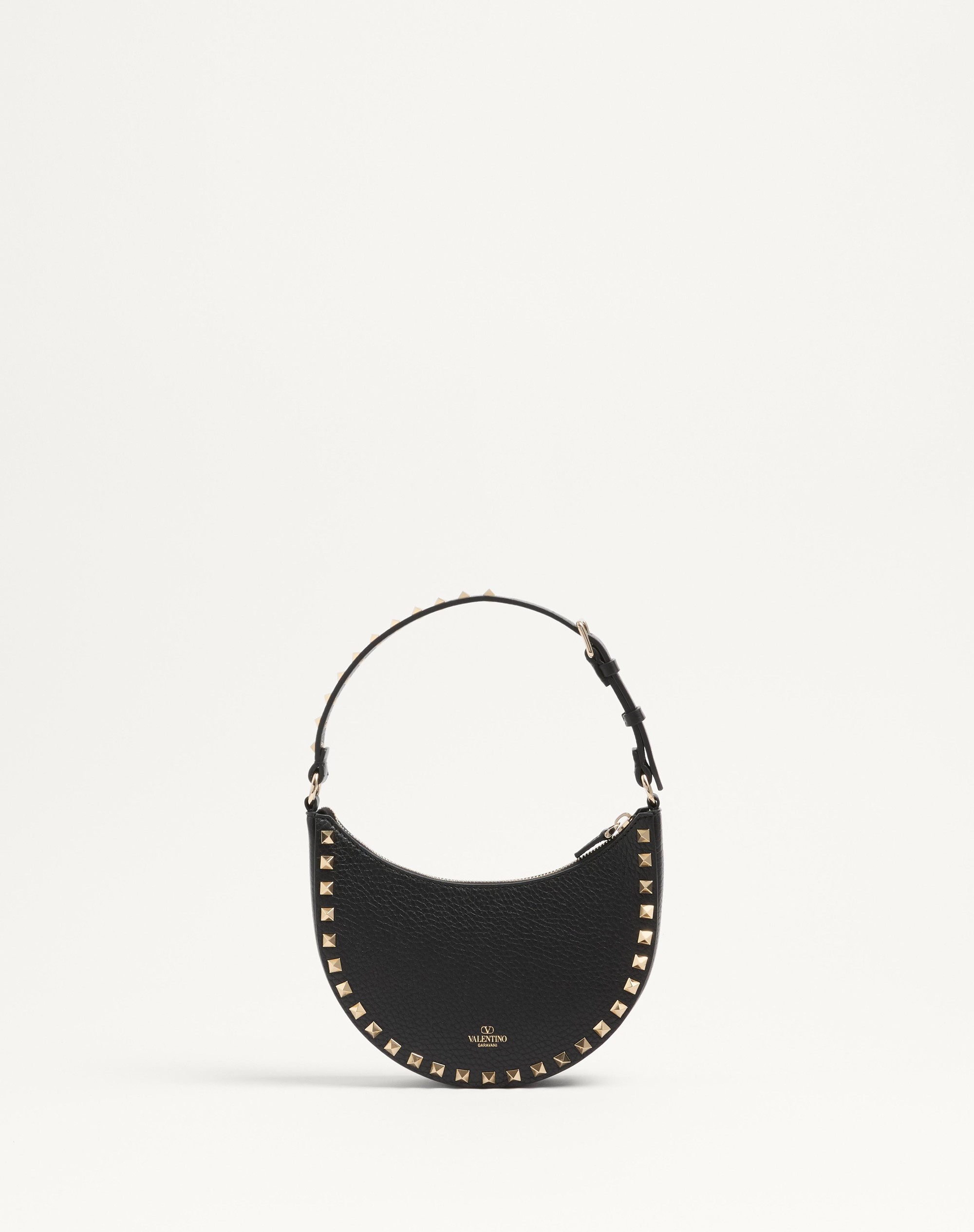 MINI ROCKSTUD HOBO BAG IN GRAINY CALFSKIN - 5