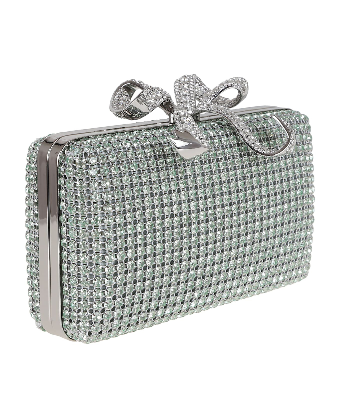 Green Chainmail Clutch Bag - 3