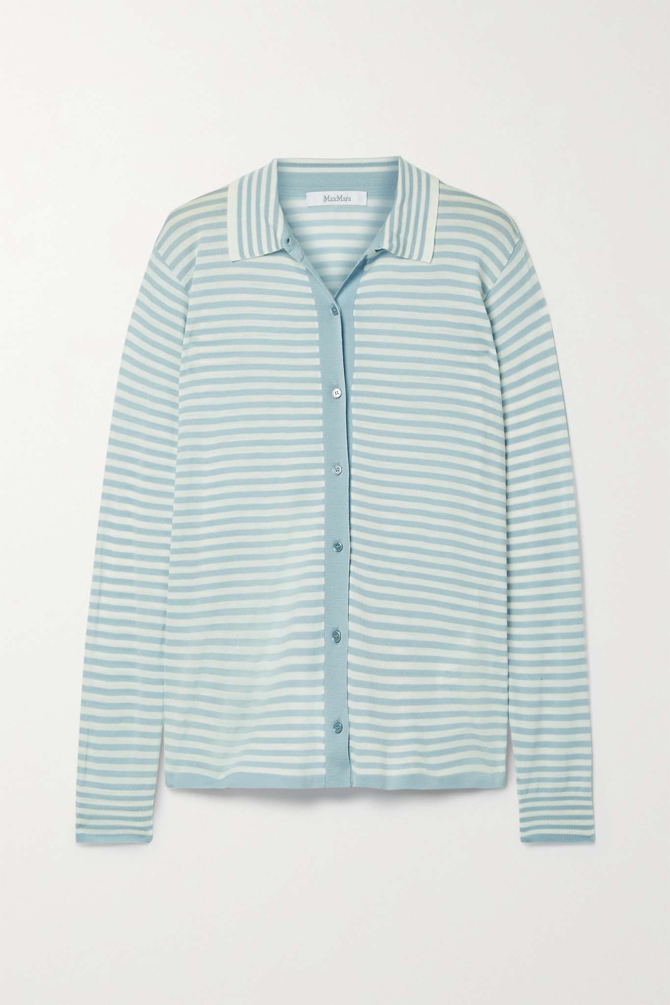 Vinci striped wool polo shirt - 1