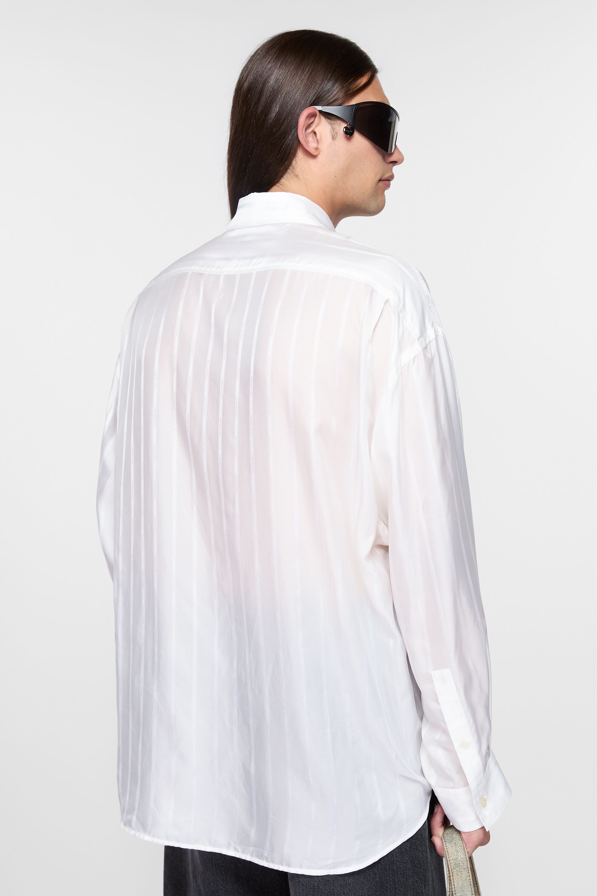Button-up shirt - White - 3