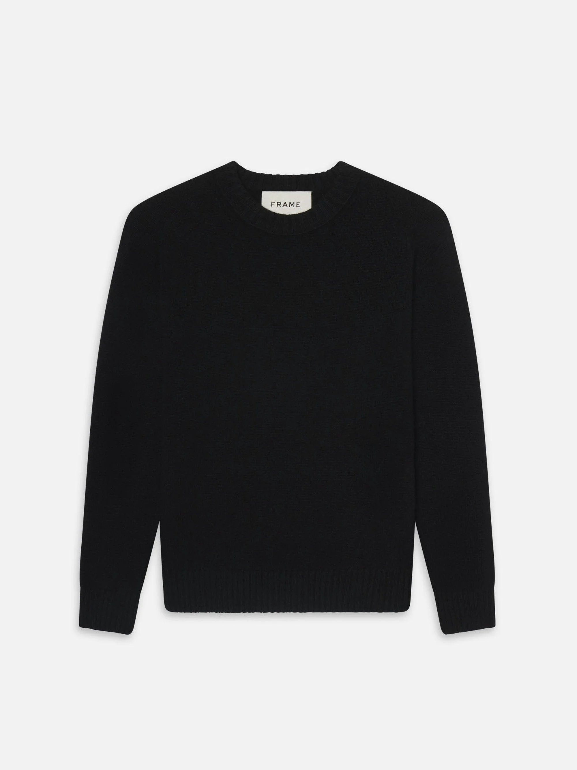 The Cashmere Crewneck Sweater in Noir - 1