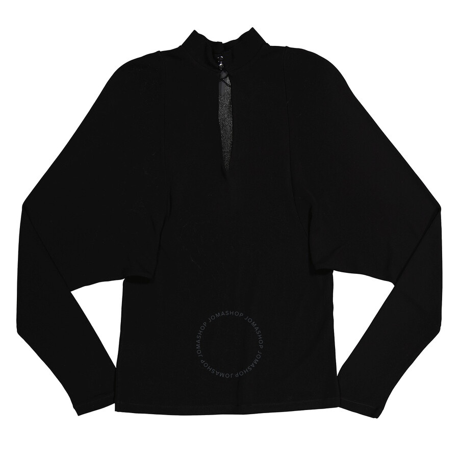 Atlein Ladies Bat Sleeve Chiffon Top In Black, Brand Size 38 (US Size 4) - 5