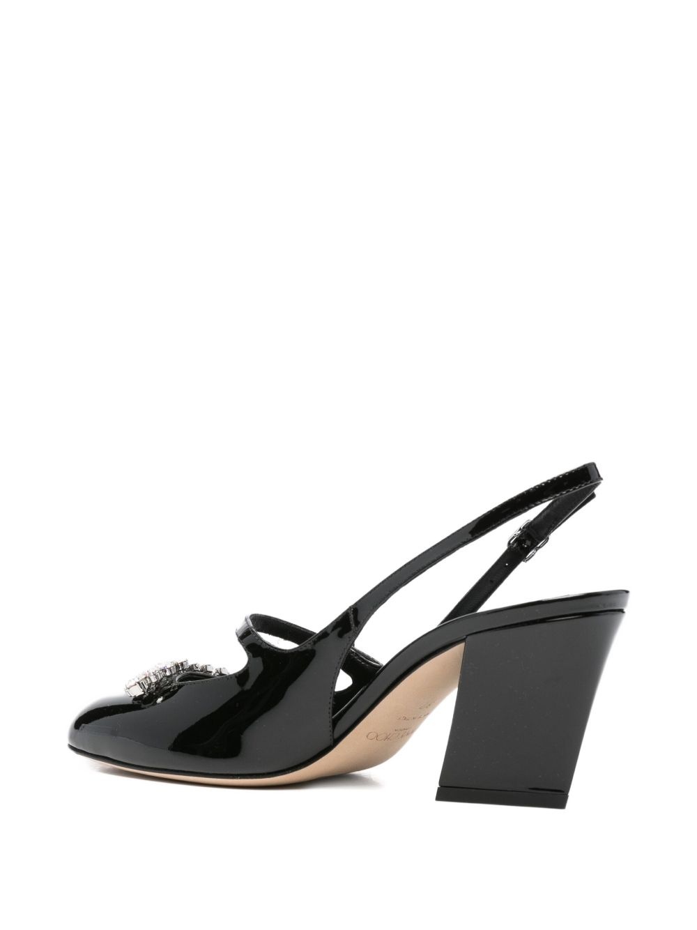 70mm Belinda crystal-embellished slingback pumps - 3