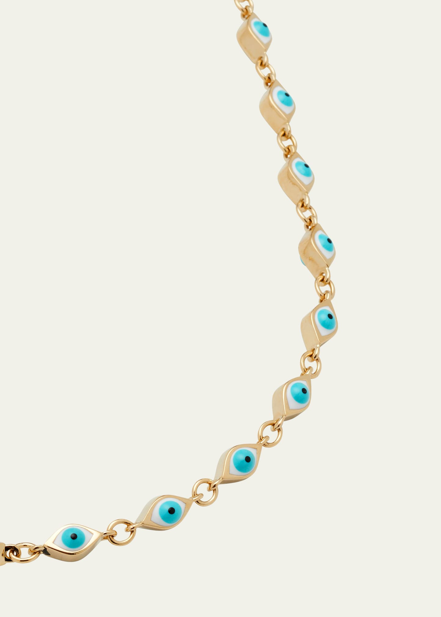 Mini Enamel Evil Eye Eternity Necklace - 3